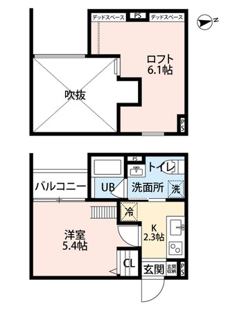 園田駅 徒歩13分 2階の物件間取画像